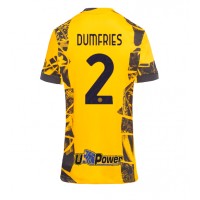 Maglia Calcio Inter Milan Denzel Dumfries #2 Terza Divisa Donna 2024-25 Manica Corta